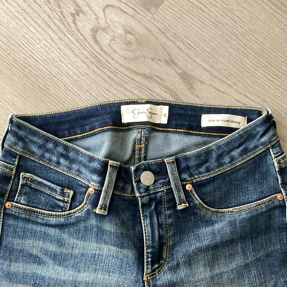 NWOT Jessica Simpson Medium Blue Skinny Jeans - Picture 2 of 8